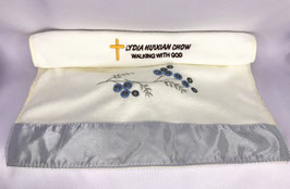 Microfiber Beach Hotel Bath Embroidered Flower Quick-drying Super Absorbent Bath Towel 28 * 13 inches (Beige) 超细纤维沙滩巾酒店浴巾绣花花朵快干超吸水浴巾 28 * 13 inches (米色）
