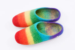 Pantoffeln Regenbogenfarben