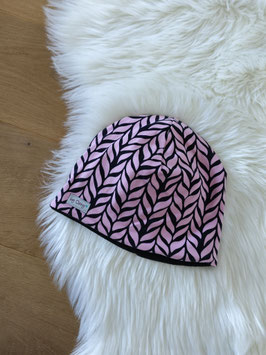 Mütze innen gefüttert Paapii Plait pink black ca. 56-58