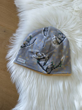 Mütze innen gefüttert Baumwollblüte ca. 50-52 cm