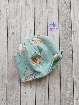 Wendebeanie Skilift mint, punkte auf mint ca. 34-38 cm