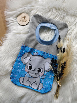 Schlupflätzchen Elefant blau