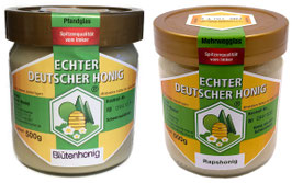 1x 500g Blütenhonig + 1x 500g Rapshonig SET