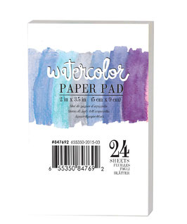 Prima 2" x 3.5" Watercolour Paper Pad