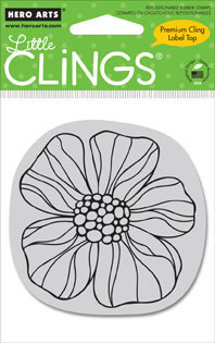 Hero Arts Clings - Small Striped Flower