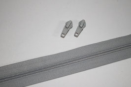 Reißverschluss 5 mm hellgrau ab 1 Meter + 2 St. / 4 St. Zipper Autolock (EUR 1,80 / 2,40 /Set)