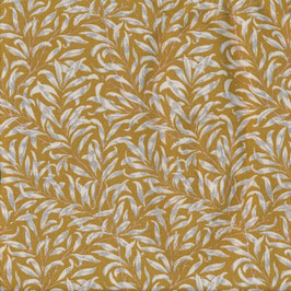 55 x 128 cm beschichtete Baumwolle AU Maison Olivia mustard .. senf gelb Olivenzweige