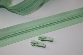 Reißverschluss 5 mm mint minze JADE jadegrün grün ab 1 Meter + 2 St. Zipper Autolock (EUR 1,80/Set)