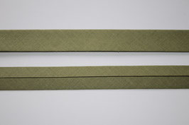 Schrägband oliv grün Baumwolle 18 mm