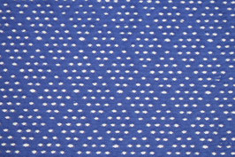 Jersey Lochmuster blau Netz-Stoff Löcher Jersey Raute RESTMENGE