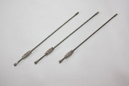AUSVERKAUFT Schlüsselring aus Drahtseil silber DM 35 mm - 1 Stück