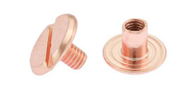 Buchschrauben rosegold 10 Stück (€ 0,40/St.) 10/5/4 1 Schlitz