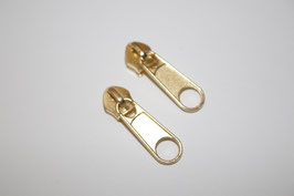 Zipper - gold - ab 2 Stück (€ 0,40/St.) 5mm Schiene