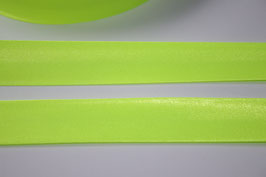 AUSVERKAUFT Schrägband neongelb 20 / 10 mm neon gelb Polyester