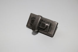 Drehverschluss altsilber 35 mm - eckige Form -  für Taschen & Geldbeutel Prym
