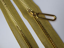 Reißverschluss gold 5mm-Knochen-Reißverschluss & Zipper - Metallic