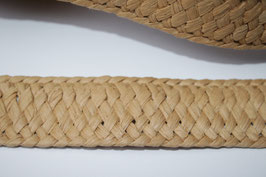 AUSVERKAUFT Taschenband Stroh geflochten 30 mm Strohband natur Gurtband