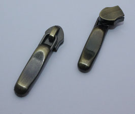 Zipper altmessing - formschön - ab 2 Stück (€ 0,50/St.) 5mm Schiene