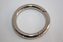 AUSVERKAUFT Rundkarabiner silber Taschenring 46 mm / 34 mm Prym