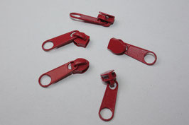 Zipper ROT - 5 Stück (€ 0,30/St.) 5mm Schiene