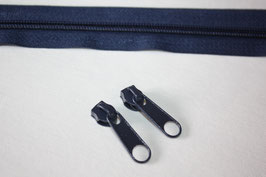 Reißverschluss 5 mm dunkelblau - 1 Meter + 2 St. Zipper (EUR 1,80/Set)
