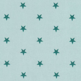 beschichtete Baumwolle Aspegren Star green / Sterne grün
