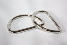 AUSVERKAUFT D-Ring 50 mm silber 2 Stück (EUR 0,90/St.)