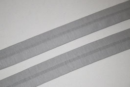 Jersey Schrägband hellgrau 20 mm / 10 mm mit Elasthan-Anteil