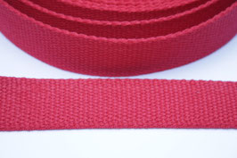 Baumwoll Gurtband 30 mm recycelt – Rot RE