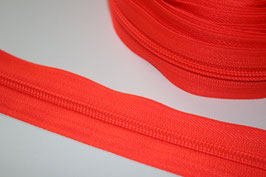 Reißverschluss neonorange 5mm (€ 1,80/m) – Zipper optional, Farbton nicht identisch - Endlos Reißverschluss neon-orange