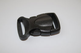 2x Steckverschluss 20 mm schwarz Steckschließer Steckschnalle - € 0,60/St.