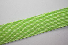 Gurtband Oeko-Tex 40 mm  pistazie grün  - 1,6 mm stark