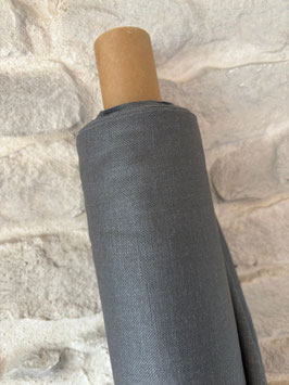 Mischleinen beschichtet - AU Maison - 70% Viskose & 30% Leinen - Farbe: dunkelgrau / grey