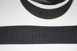 Gurtband 30 mm graphit / dunkelgrau - 1,4 mm stark