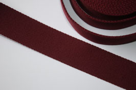 SALE Gurtband Taschenband 30 mm weinrot glatte Struktur