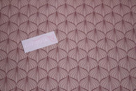 REST 20x140 cm beschichtete Baumwolle AU Maison Alli powder rose / ginger red - € 20,00/m