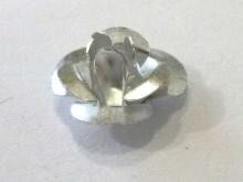 Ro04 Rose Silberfarben 16mm