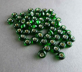 Gr03d Grün m. Silber, 4mm