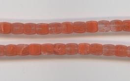Wu04 Würfel Orange/Transparent matt  7x7cm