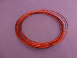 12 Roter Aluminiumdraht 0,8mm