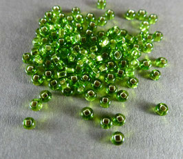 Gr20 Apfelgrün Silbereinz.; 2,4mm