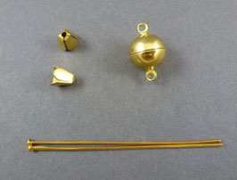 HV14 Verschlußset, Magnetverschluss goldfarben