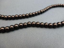 K28 Wachsperle Schwarz 6mm