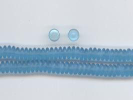 Na08 Scheibchen Türkis matt, einseitig irisierend bedampft, 6mm