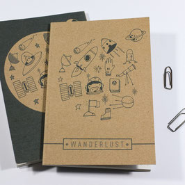Wanderlust Brown Notebook - Cosmonaut