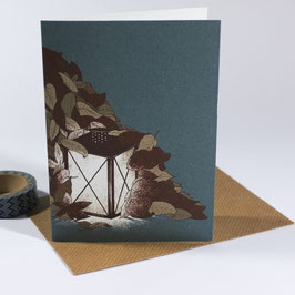 Autumn Light - eco greeting card / salute card