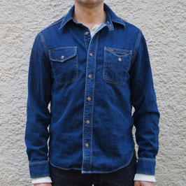 FREENOTE LAMBERT SHIRT STONE WASHED DENIM