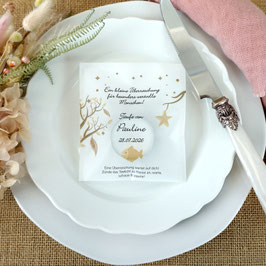 Lichtbotschaft zur Taufe, mit Verpackung - Design Vintage Baby