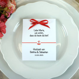 Fruchtgummi Hochzeit - Design "Anker klein"
