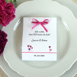 Fruchtgummi Hochzeit Design "Blumenwiese"
